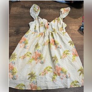 American Eagle White and Yellow dress